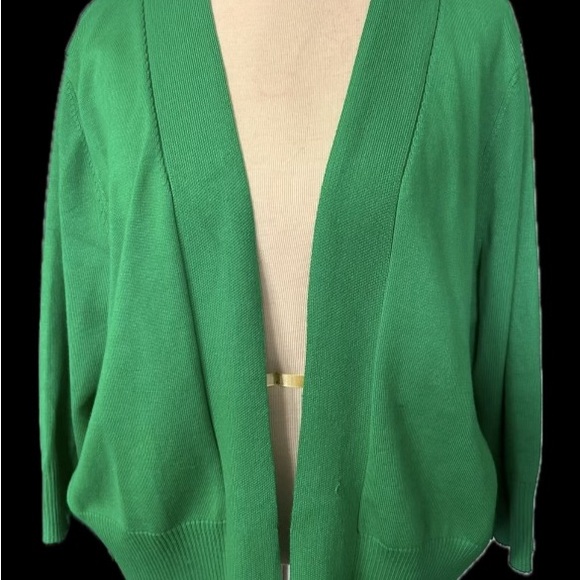 AAMILIFE Women's 3/4 Sleeve Cropped Cardigans Open Front Short Shrugs - Picture 3 of 3